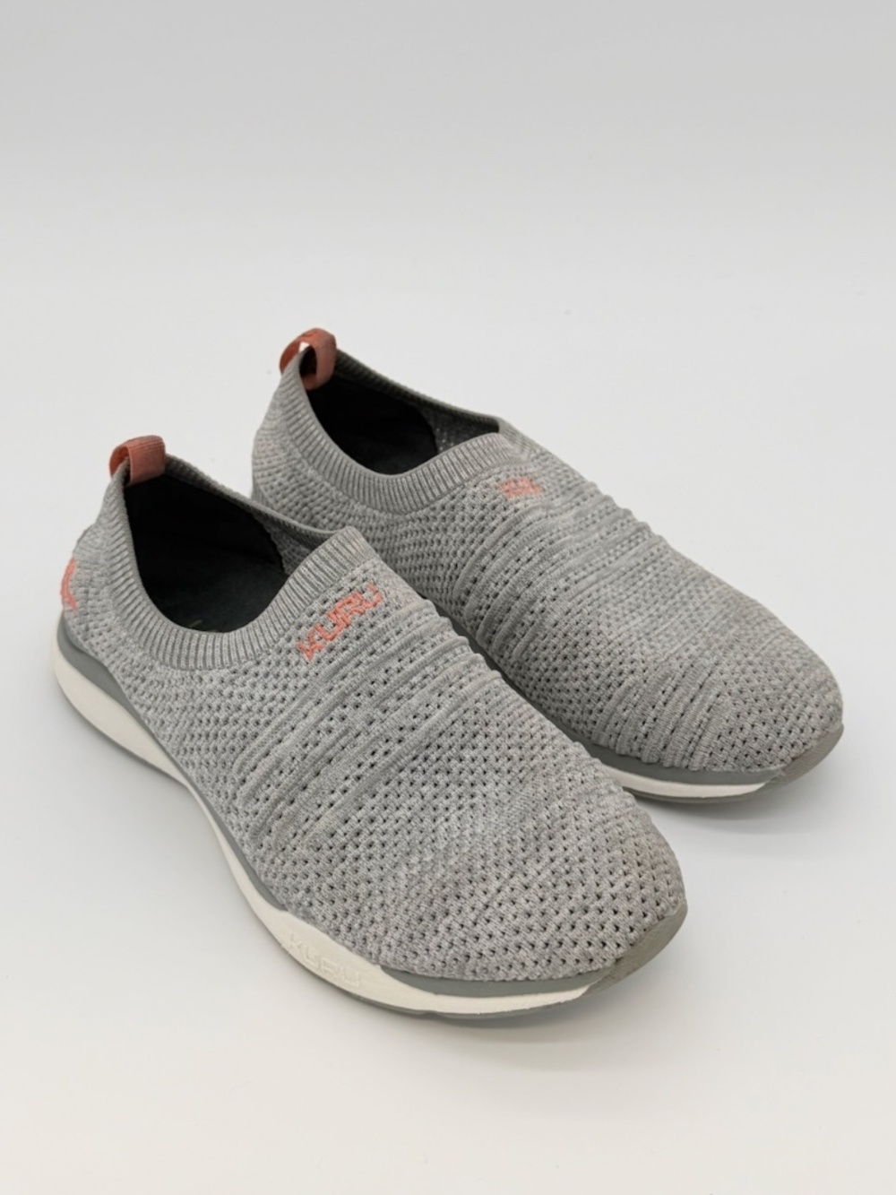 KURU Stride Womens Size 9 Gray Novaknit Slip On Walking Shoes Orthopedic Comfort